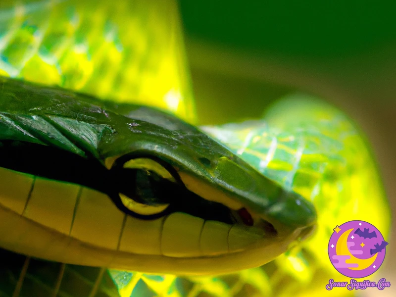 ¿Qué Representa Una Serpiente Verde Y Amarilla En La Vida Real?